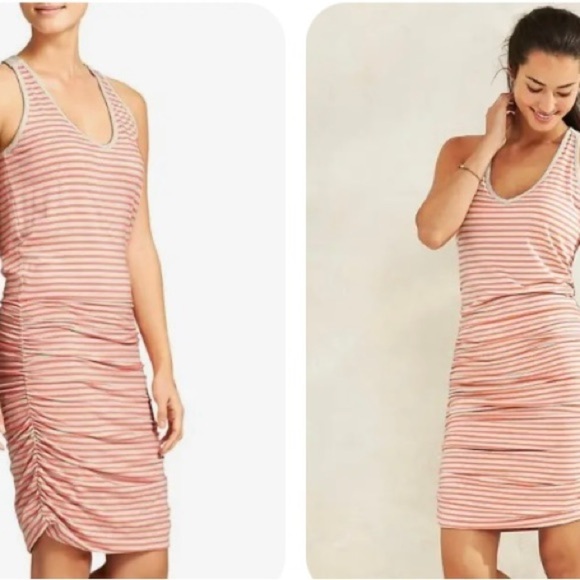 Athleta Striped Racerback Tank Dress Size S - Picture 7 of 7